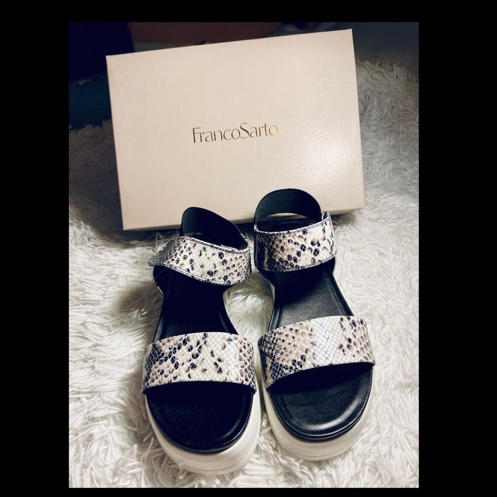 New Black & White Sandals L-KANA (Franco Sarto)